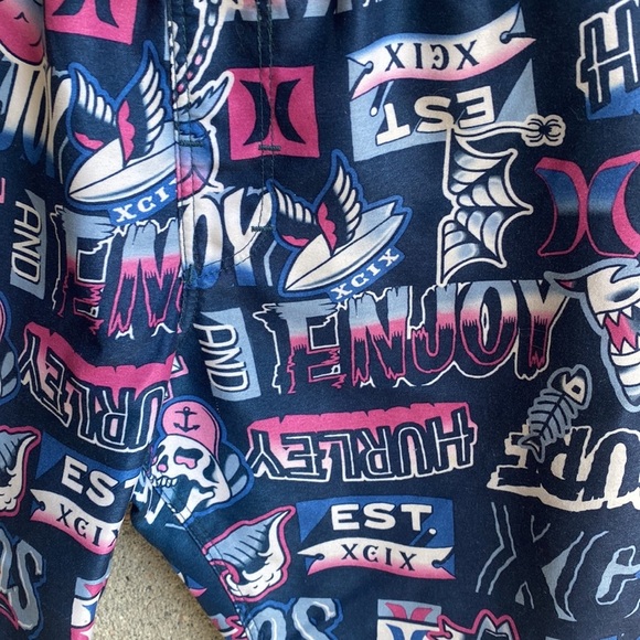 Sz 6 Kids Hurley Boardies “Grafitti” - Picture 3 of 11